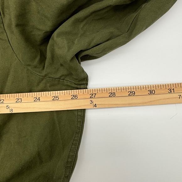 Mark. Womens 2XL Olive Green Floral Embroidered Utility Anorak Jacket Boho - Picture 13 of 13